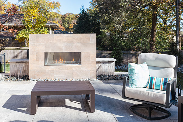 Residential Modern Fireplace Installation